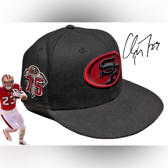 New Era San Francisco 49Ers NFL Basic 75 Fifty Fitted Black SF Logo 7 1/2 RARE! - Picture 4 of 5